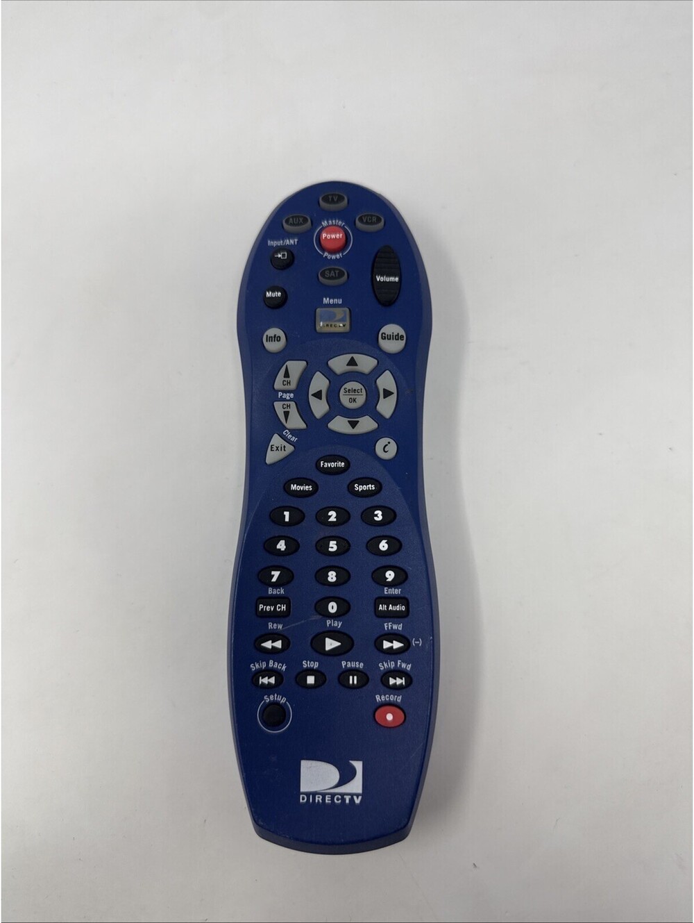 DirecTv URC 4702 BBJ1 TV Satellite Receiver Remote Control Blue
